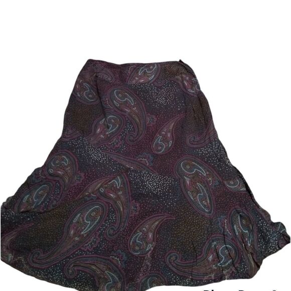 STYLE & CO. chiffon skirt paisley 10p - Picture 5 of 7
